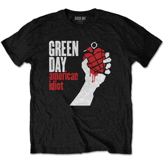 Green Day Men's American Idiot T-shirt XX-Large Black