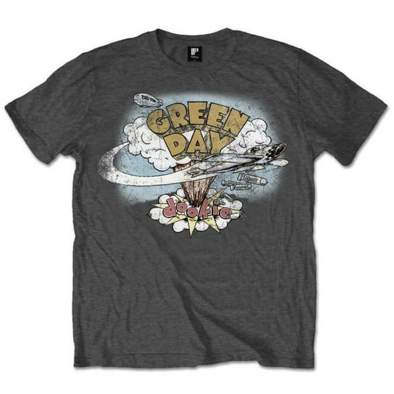 Green Day Men's Dookie Vintage Slim Fit T-shirt X-Large Grey