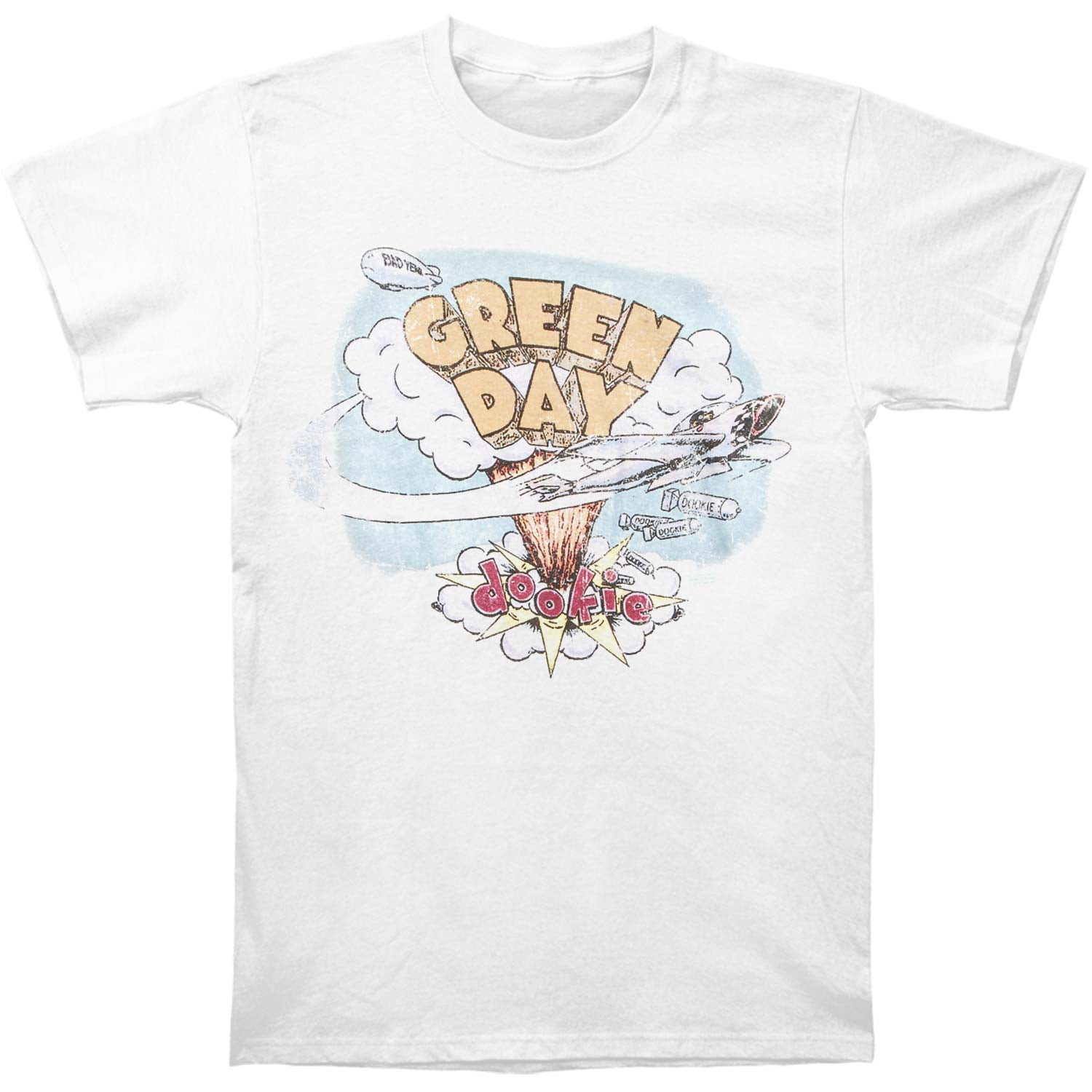 【新品】GREEN DAY WHITE TEE Green Day Men's Dookie Vintage T-shirt White - Walmart.com