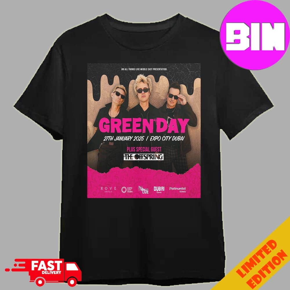 Green Day The Party On January 27th 2025 And Plus Special Guest The