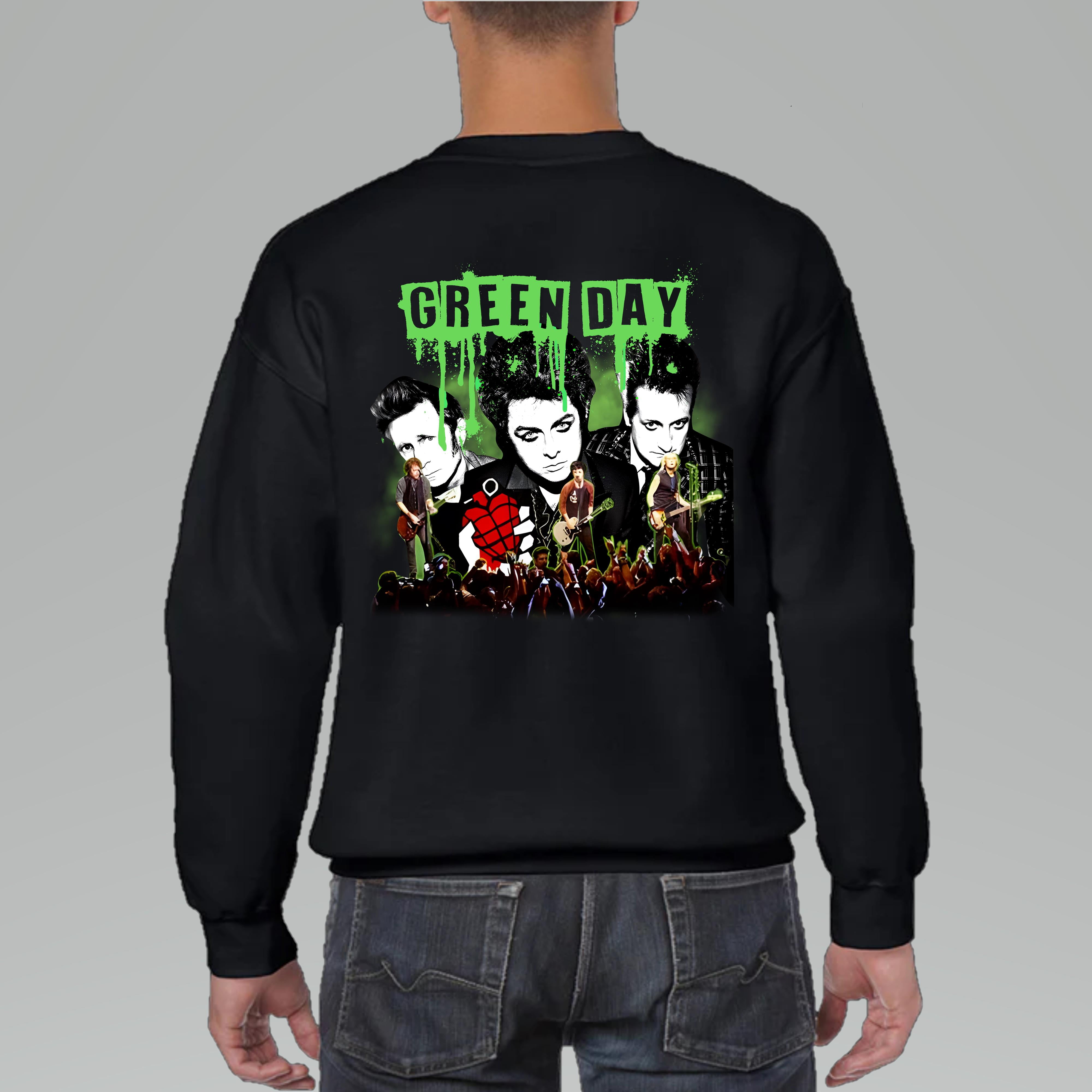 Green Day The Saviors 2024 Music Tour Sweatshirt Back Side, Green Day