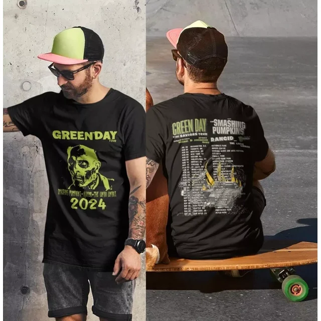 Green Day The Saviors 2024 Tour Music TShirt Green Day With The