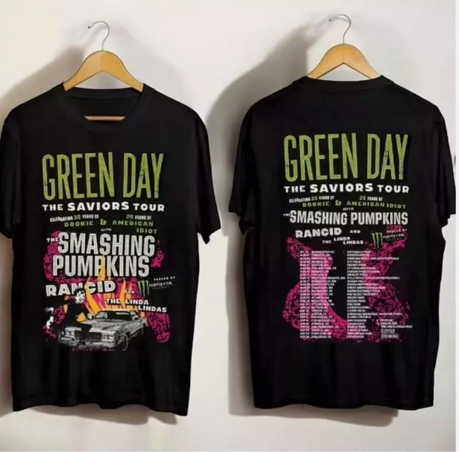Green Day The Saviors Smashing Pumpkins 2024 Tour Concert 2 Side T
