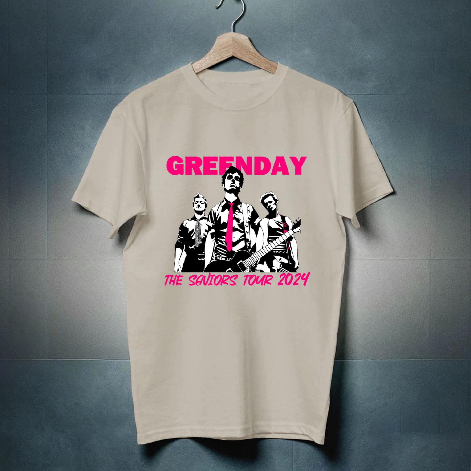 Green Day The Saviors Tour 2024 Black TShirt Gift Fans Music