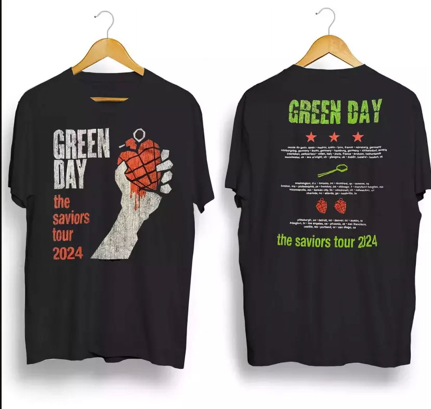 Green Day The Saviors Tour 2024 TShirt