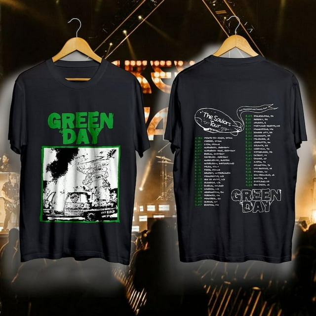 Green Day Tour Unisex TShirt Iconic Band Merch Rock Concert Apparel Vintage