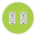thumbnail image 1 of Green Design - Round Light Switch Plate Cover - Double GFI, 1 of 1