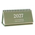 Green Desk Planning Calendar with Check-In Notebook Features, Paper ...