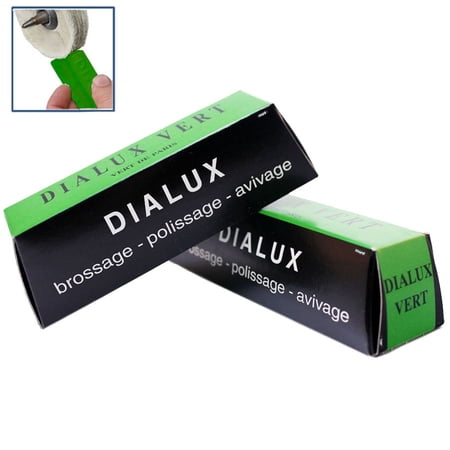 Green Dialux Polishing Compound Vert Rouge 2 Bars Polish Crhome & Hard Metals
