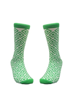 Green Diamond Pattern Socks from the Sock Panda