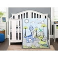 thumbnail image 1 of Green Dino 3 Piece Crib Bedding Set for Baby Boys, Nursery Set, 1 of 6