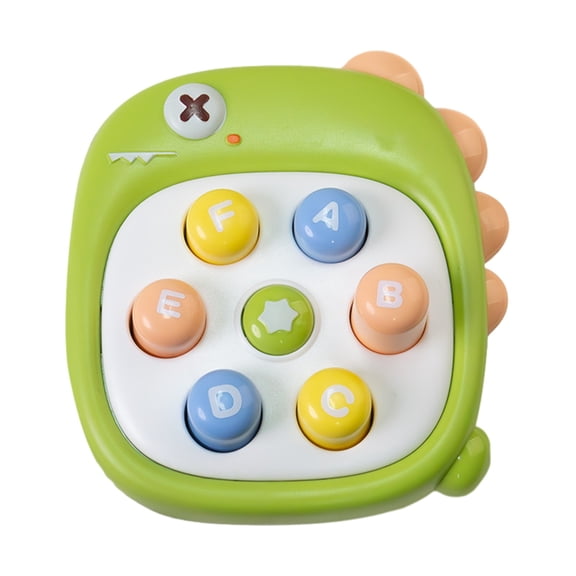 Green Dino Whack A Mole Push Game Toy Kids Mini Sensory Console Parent Child Interactive Stress Relief Fun