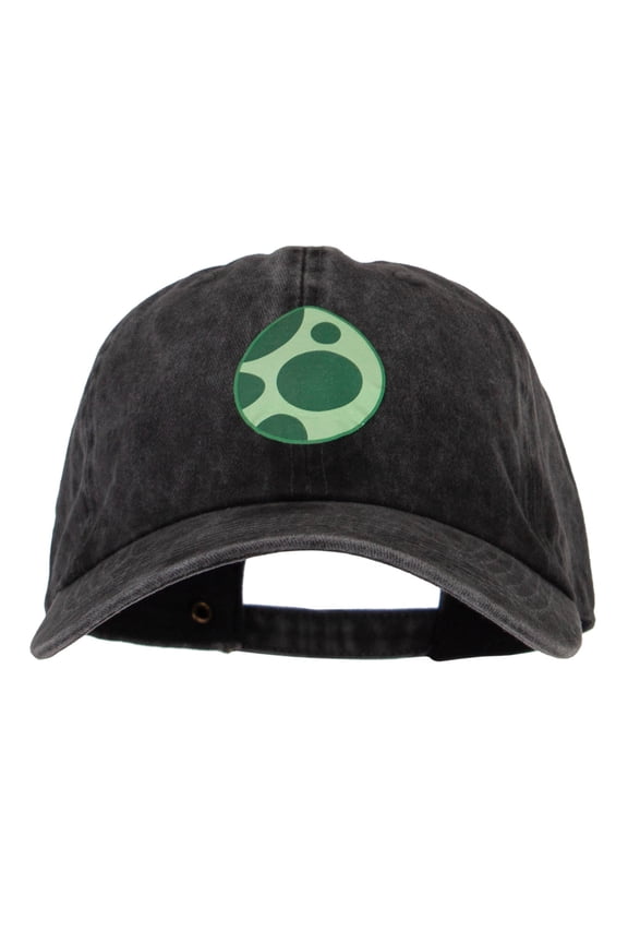 Green Dinosaur Egg Heat Transfer Unstructured Cotton Cap - Black OSFM
