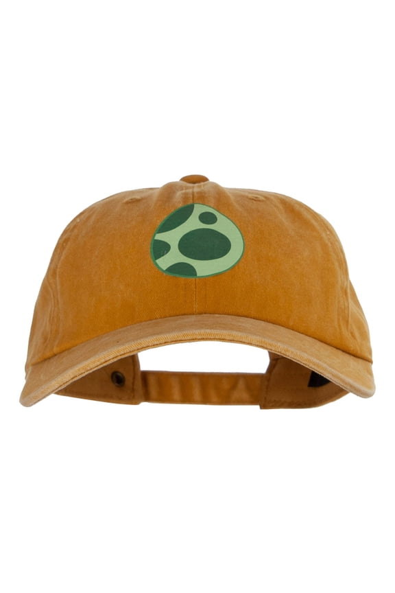 Green Dinosaur Egg Heat Transfer Unstructured Cotton Cap - Gold OSFM
