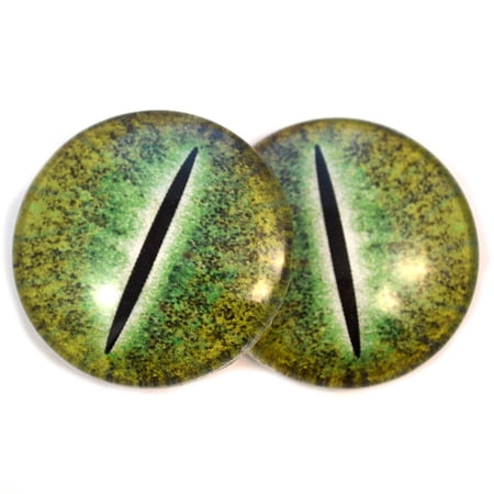 Green Dinosaur Glass Eyes