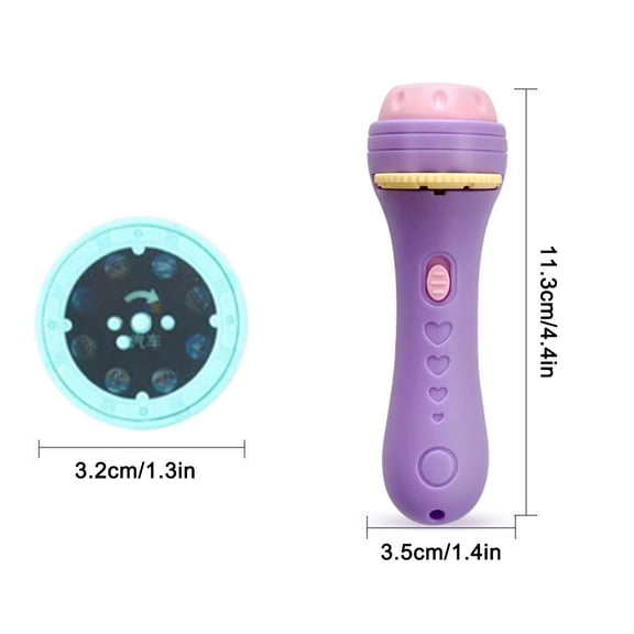 Green Dinosaur Pattern Flashlight Projector Toy For Kids Early Education Picture Slide Fun 2026