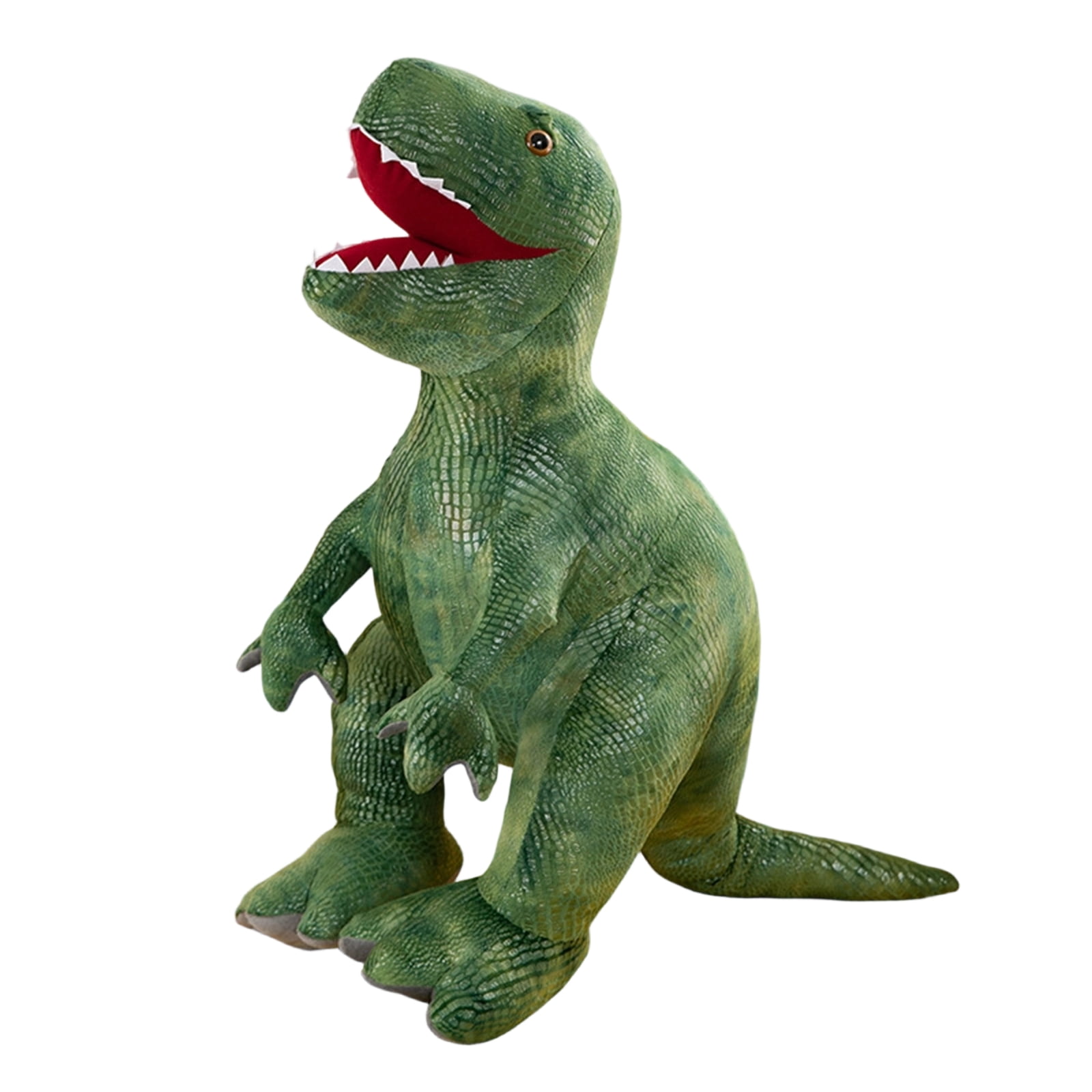 Green Dinosaur Plush Toy - Soft Stuffed T-Rex Animal with Realistic Design, No Tag, Plush Texture - For Kids, Toddlers, Bedroom Decor, Playroom, Birthday Gift, Holiday Present, Nursery Decoration