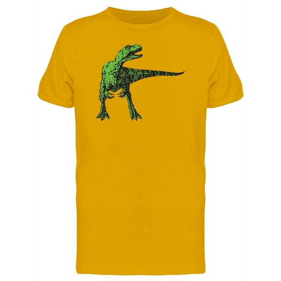 Green Dinosaur Roar T-Shirt Men -Image by Shutterstock, Male Large