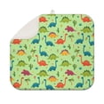 thumbnail image 1 of Green Dinosaurs Cacti Hearts Dish Drying Mat for Kitchen 1 Pack, Ultra Absorbent Microfiber Dishes Drainer Mats,16"x18", 1 of 6