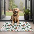 thumbnail image 1 of Green Dinosaurs Christmas Pattern Door Rugs,Washable Non Slip Door Mats Indoor,Decorative Door Mats,Entry Mat Indoor for Entrance,Bedroom,Kitchen,Bathroom,20"x32", 1 of 6