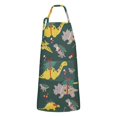 thumbnail image 1 of Green Dinosaurs ChristmasTrees Socks Apron-Garden Aprons for Women with Pockets-Cotton Linen Waterproof Kitchen Cooking Gardening Aprons Adjustable for Kitchen,Cooking,BBQ and Salon 33x27 Inch, 1 of 7