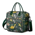 thumbnail image 1 of Green Dinosaurs ChristmasTrees Socks Pattern Womens Lunch Box for Work,Insulated Large Lunch Bag for Tween and Teen,Loncheras Para Mujer,Leakproof Adult Lunch Bag for Work,Beach,Travel,Picnic,Camping, 1 of 7