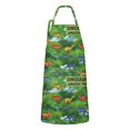 thumbnail image 1 of Green Dinosaurs Jurassic Pattern Apron-Garden Aprons for Women with Pockets-Cotton Linen Waterproof Kitchen Cooking Gardening Aprons Adjustable for Kitchen,Cooking,BBQ and Salon 33x27 Inch, 1 of 7