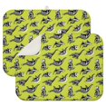 thumbnail image 1 of Green Dinosaurs Skeletons Pattern Dish Drying Mat for Kitchen 1 Pack, Ultra Absorbent Microfiber Dishes Drainer Mats,18"x24", 1 of 4