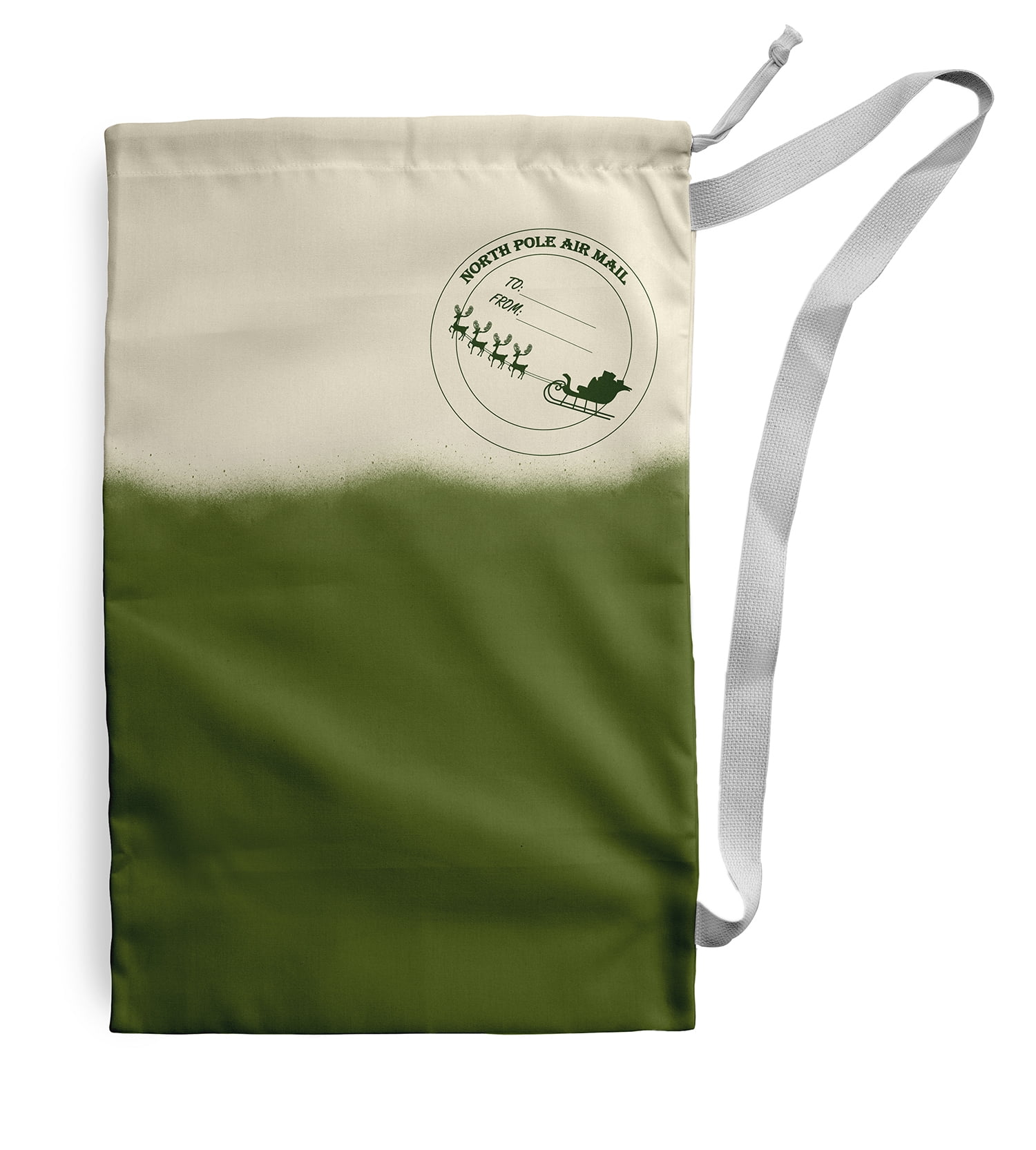 Green Dip-Dye Santa Sack