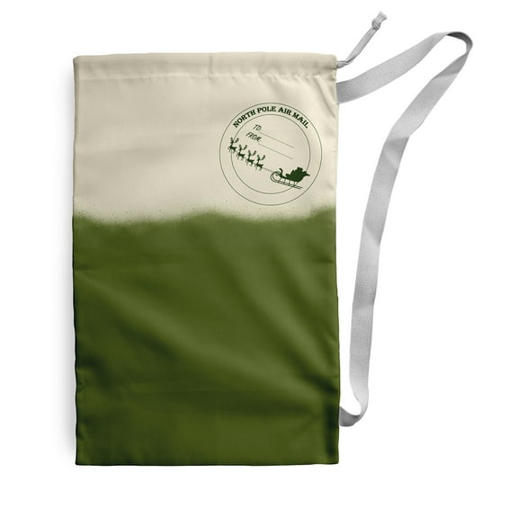 Green Dip-Dye Santa Sack