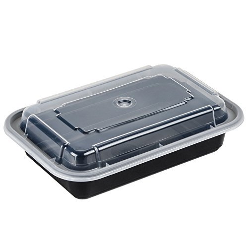 Green Direct Food Storage Containers with Lids Microwavable Meal Prep Containers / Portion Control Food Containers Pack of 20 (16 oz)