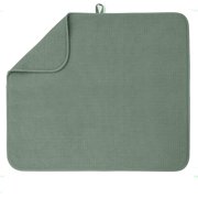 Bellemain Dish Mat Microfiber Dish Drying Mat Super Absorbent Kitchen Mat, XXL, 16" x 18", Green