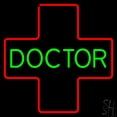 thumbnail image 1 of Green Doctor Medical Logo LED Neon Sign 24 x 24 - inches, Black Square Cut Acrylic Backing, with Dimmer - Bright and Premium built indoor LED Neon Sign for Defence Force., 1 of 6