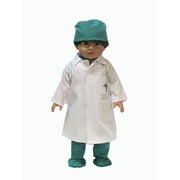 Green Doctor Scrubs Special 7pc Made to fit an 18in Doll