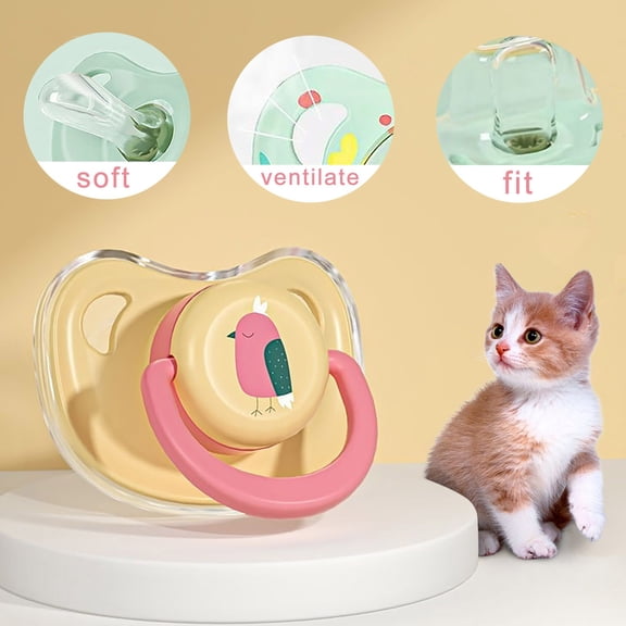 Green Dog Pacifier For Teacup Poodle Puppies - Teething Chew Toy & Weaning Aid For 0-6 Months Old Small Puppies - Pet Lifestyle Chew Supplies For Small-Sized Pups