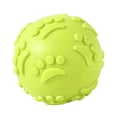 thumbnail image 1 of Green Dog Toy Ball With Paw Prints - Durable Chew Toy For Teeth Grinding, Squeaky Interactive Toy For Dogs - Pet Supplies For Puppies, Small Medium Large Dogs, 1 of 2