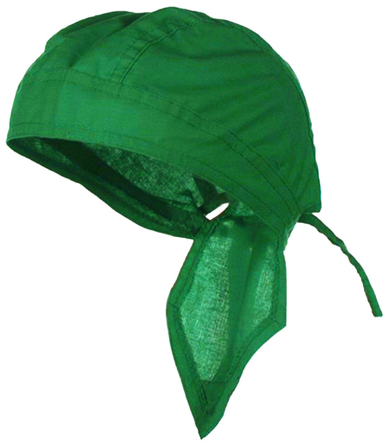 Green Doo Rag Durag Chemo Headwrap Solid Color Bandana Cotton