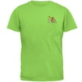thumbnail image 1 of Green Dragon RAWR Pocket Pet Mens Pocket T Shirt Lime X-LG, 1 of 2