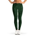 thumbnail image 1 of Green Dragon Scales Pattern Print Leggings, Dragons Sexy Yoga Leggings For Women., 1 of 5