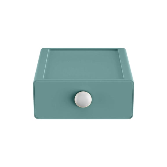 Green Green Plastic Desktop Drawer Storage Box Multi Compartment Organizer For Stationery Office Supplies