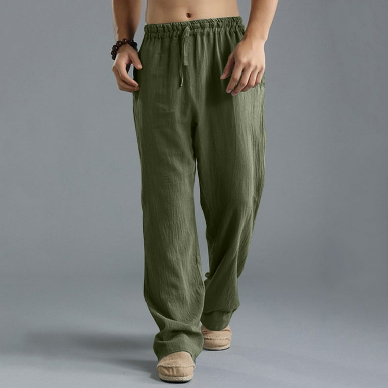 Green Dress Pants for Men, Men'S Dress Pants, Weekend Cotton