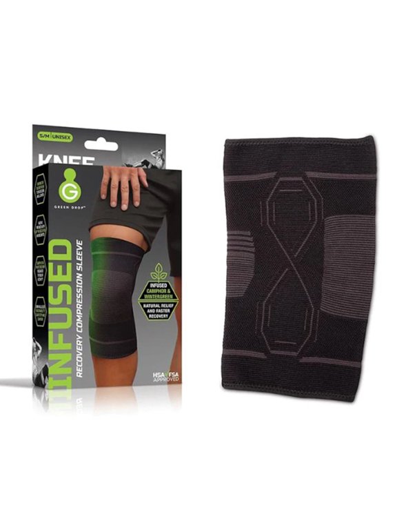 Nylon / Rubber Knee Sleeve Black Small / Medium 1 Ct