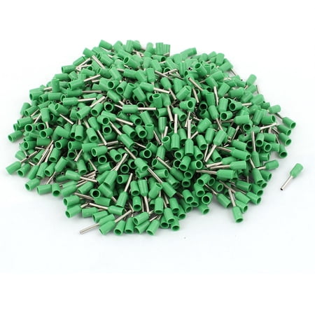 Green E0508 22 AWG Insulated Pin Crimp End Terminal Wire Ferrules 1000 Pcs
