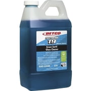 Green Earth Glass Cleaner Concentrate Liquid - 128 fl oz 4 quart - Pleasant Scent - 4 / Carton - Blue