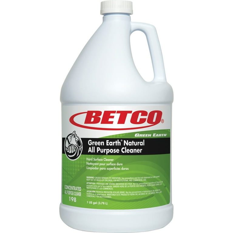 Green Earth Natural All Purpose Cleaner - Concentrate - 128 fl oz (4 quart) - Clean ScentBottle - 1 Each - Bio-based, Solvent-free, Streak-free, Non-smearing - Green Green Earth Natural All Purpose Cleaner - Concentrate - 128 fl oz (4 quart) - Clean ScentBottle - 1 Each - Bio-based, Solvent-free, Streak-free, Non-smearing - Green