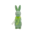 thumbnail image 1 of Green Easter Standing Rabbit Figurine 13 Inch With Sparkling Bow Foam Decoration For Home Garden Courtyard Spring Party Festive Display, 1 of 7