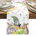 thumbnail image 1 of Green Easter Table Runner - 108 Inch Long, Kitchen Dining Table Runner Dresser Scarves, Eggs Gnomes Bunny Elegant Farmhouse Farmhouse Decor for Coffee Tables Wedding Party Banquet, 1 of 8