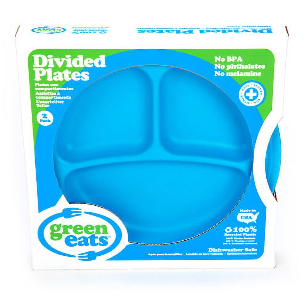 Green Eats Divided Plates, Set of 2