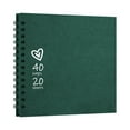 thumbnail image 1 of Green Eco-Friendly Diy Wedding Scrapbook Album Recycled Paper Photo Journal Handcrafted Memory Book Green Cover Edition #GV6q2, 1 of 2