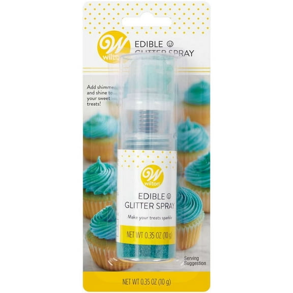 Green Edible Glitter Spray, 0.35 oz.